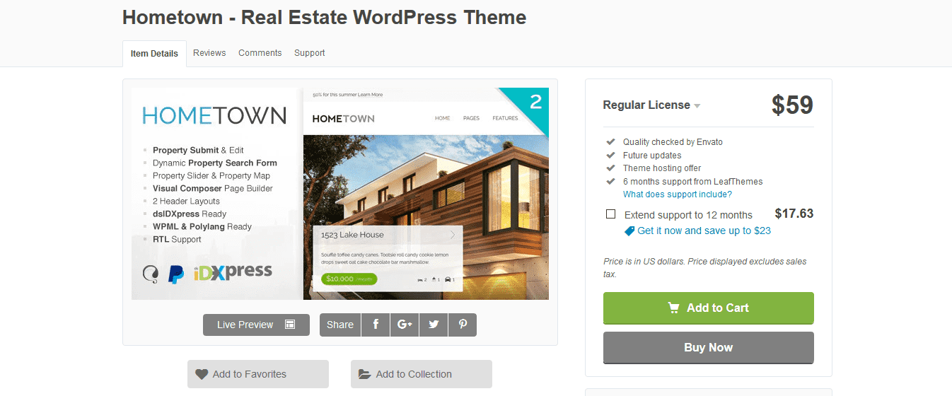 Hometown 2.9.0â€“ Real Estate WordPress Theme | GPLTop - GPLTop