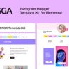 BLOGGA-Instagram-Blogger-Elementor-Template-Kit