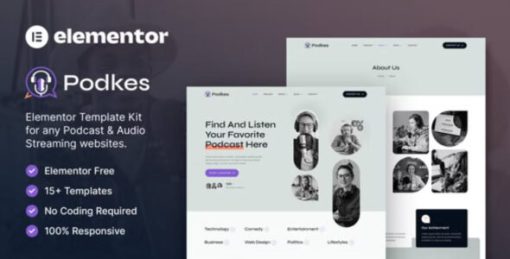 Podkes-Podcast-Audio-Streaming-Elementor-Template-Kit-590x300