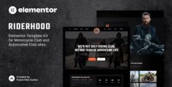 Riderhood--Motorcycle-Club-Elementor-Template-Kit